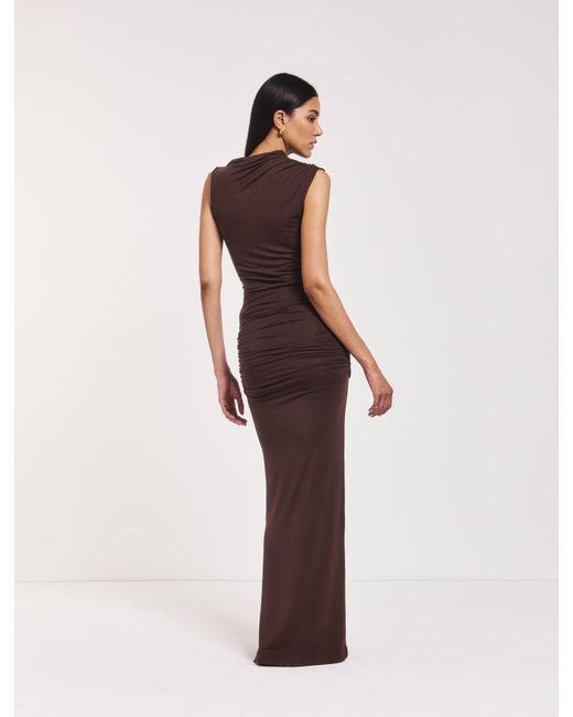 NINETY PERCENT Multicolor Leah Ruched Maxi Skirt In Bracken