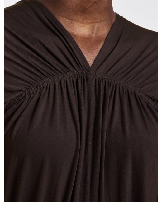 NINETY PERCENT Multicolor Bythos Reversible Dress In Bitter Chocolate