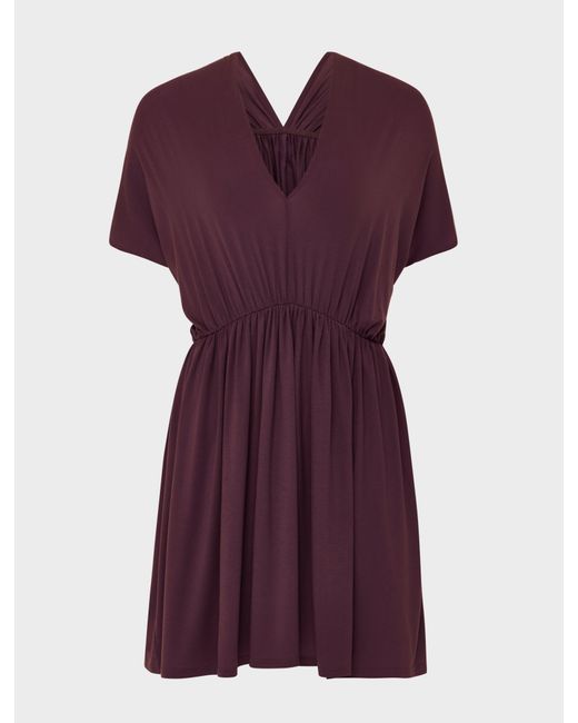 NINETY PERCENT Red Bythos Reversible Dress In Merlot