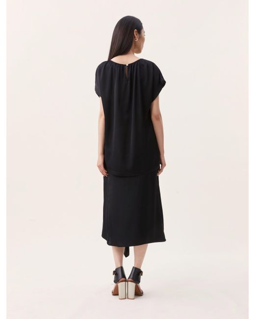 NINETY PERCENT Natural Amor Top In Obsidian