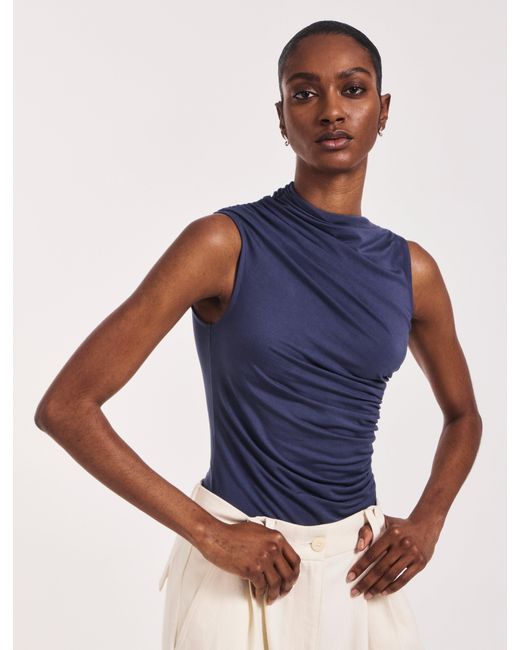 NINETY PERCENT Blue Lui Top In Nightime