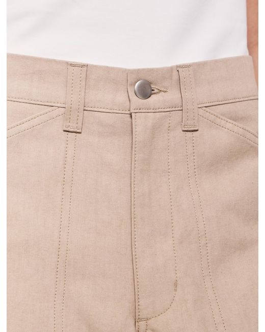 NINETY PERCENT Natural Mila Barrel Leg Cargo In Taupe