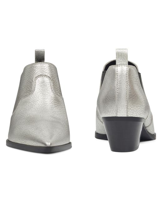 metallic western booties