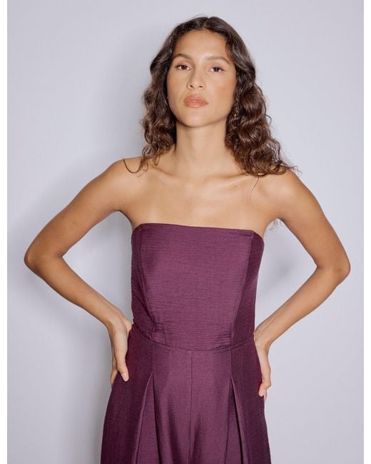 Nobody's Child Purple Bandeau Rory Jumpsuit