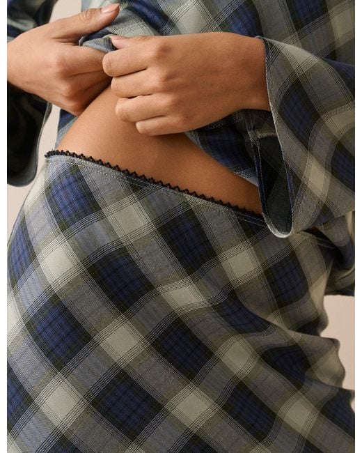 Nobody's Child Natural Check Otto Maxi Skirt