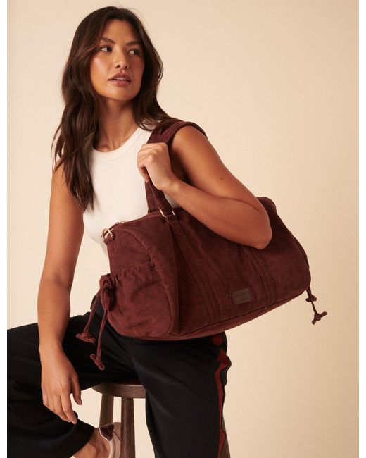 Nobody's Child Brown Cord Holdall Bag