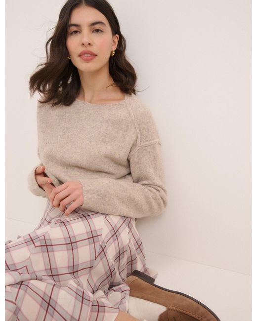 Nobody's Child Brown Boat Neck Jumper