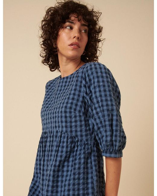 Nobody's Child Gingham Smock Rachel Midi Dress in Blue | Lyst UK Nobody's Child Gingham Smock Rachel Midi Dress in Blue | Lyst UK