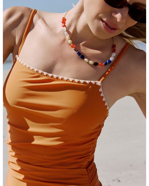 Nobody's Child Brown Multi Beaded Necklace