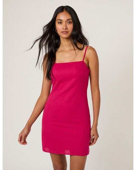 Nobody's Child Red Bright Palma Strappy Mini Dress