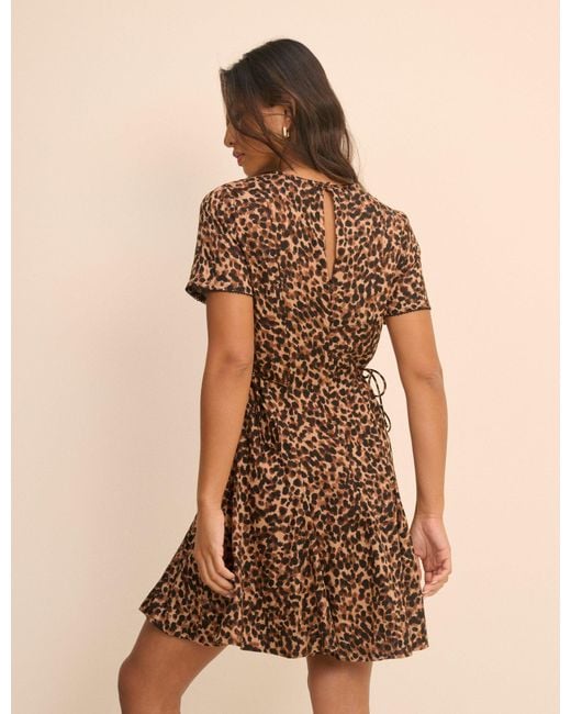 Nobody's Child Brown Leopard Print Gaia Mini Dress