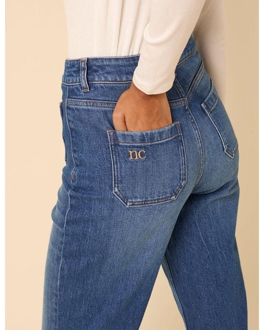 Nobody's Child Blue High Rise Highbury Flare Jeans
