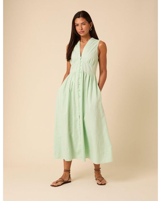 Nobody's Child Green Mint Sleeveless Starlight Midi Dress