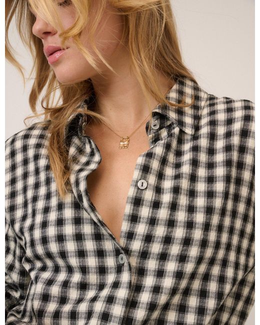 Nobody's Child Black Gingham Shirt