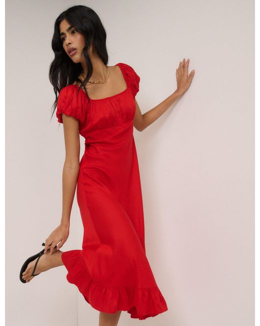 Nobody's Child Red Jemima Midi Dress