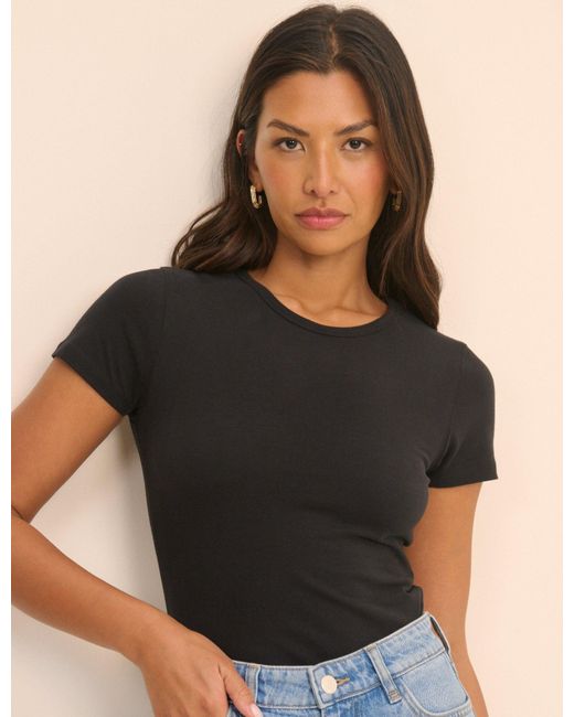 Nobody's Child Black Peached Baby Tee