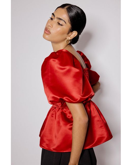 Nobody's Child Red Satin Nova Top