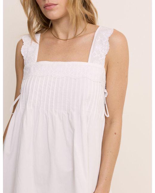 Nobody's Child Natural Square Neck Valerie Mini Dress