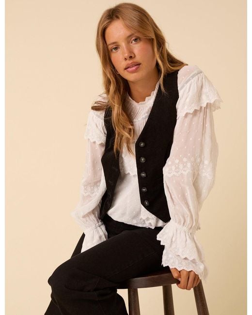 Nobody's Child Natural Cord Waistcoat