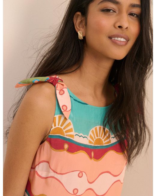 Nobody's Child Pink Print Shift Lilly Mini Dress
