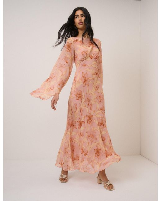 Nobody's Child Pink Floral Phoenix Maxi Dress
