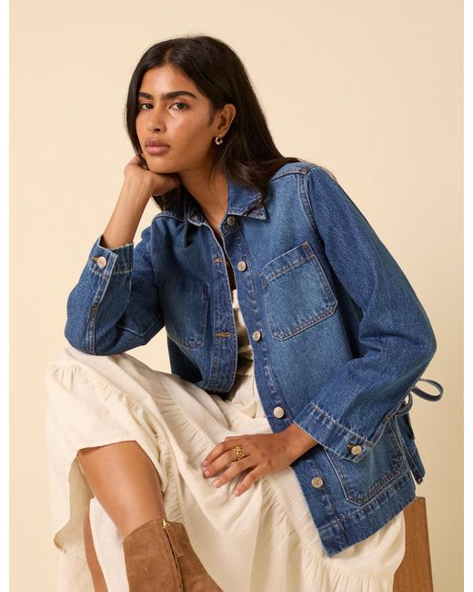 Nobody's Child Blue Denim Chore Jacket