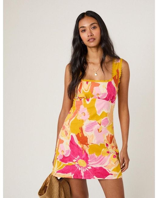 Nobody's Child Pink Floral Ciara Mini Dress