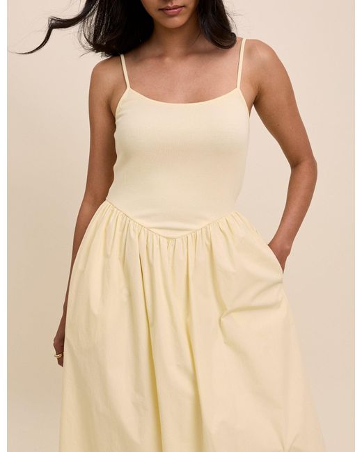 Nobody's Child Natural Butter Madelyn Midi Dress