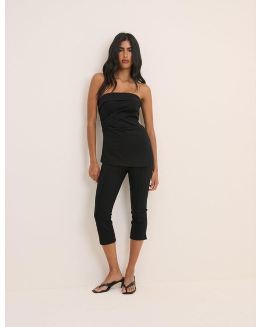 Nobody's Child Blue Jersey Ponte Longline Bandeau Top