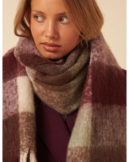 Nobody's Child Brown Check Scarf