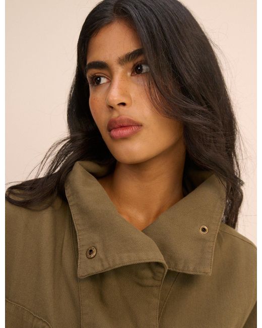 Nobody's Child Green Funnel Neck Corby Utility Jacket