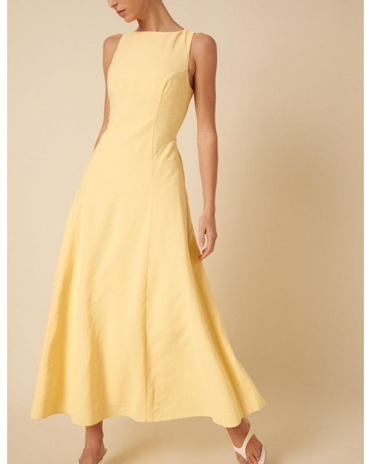Nobody's Child Natural Butter Sleeveless Reign Midi Dress