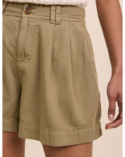 Nobody's Child Natural High Waisted Albie Twill Short