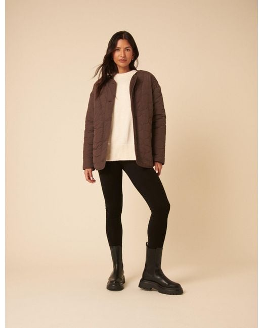 Nobody's Child Natural Reversible Borg Quilted Jacket