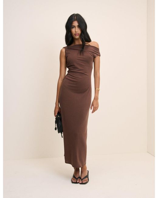Nobody's Child Brown Bethany Jersey Midi Dress
