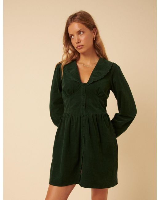 Nobody's Child Black Cord Peter Pan Collar Meghan Mini Dress
