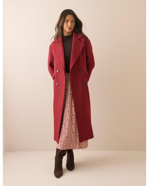 Nobody's Child Pink Wool-Blend Coat