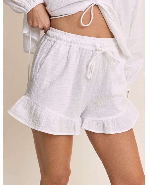 Nobody's Child Pink Ruffle Double Gauze Shorts