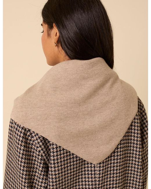 Nobody's Child Brown Wool-Blend Triangle Scarf