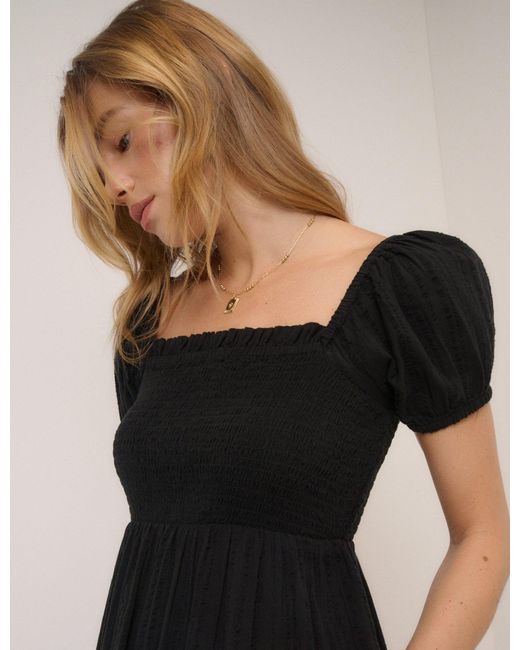 Nobody's Child Black Tiered Everly Midi Dress
