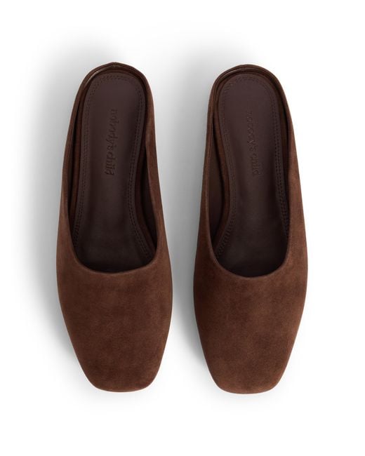 Nobody's Child Black Suede Ballet Mules