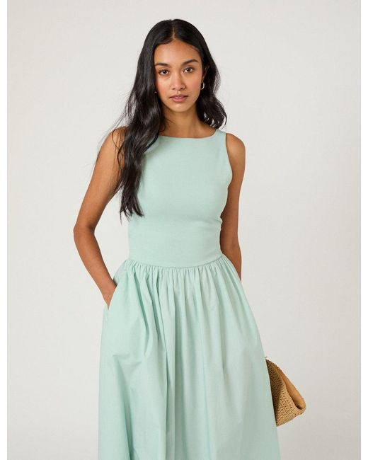 Nobody's Child Blue Mint Eliana Midi Dress