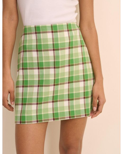 Nobody's Child Green Tartan Pelmet Skirt