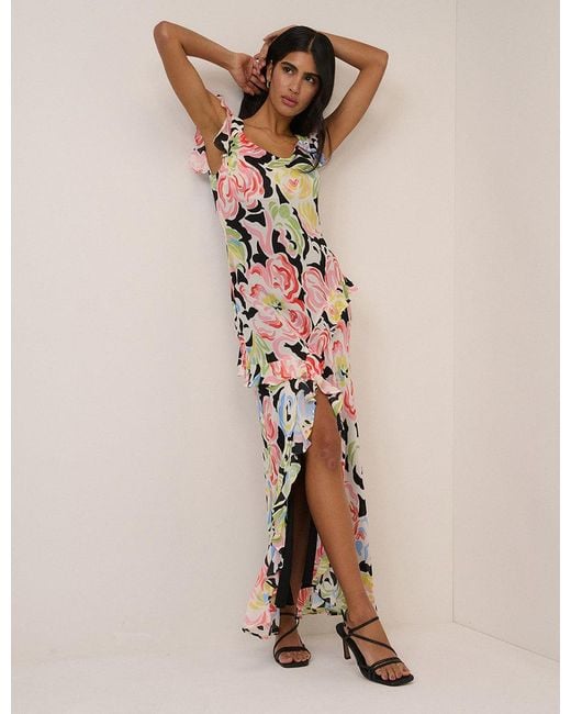 Nobody's Child Natural Floral Juniper Maxi Dress