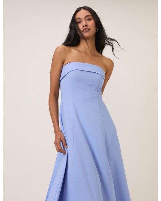 Nobody's Child Blue Bow Back Chelsea Midi Dress