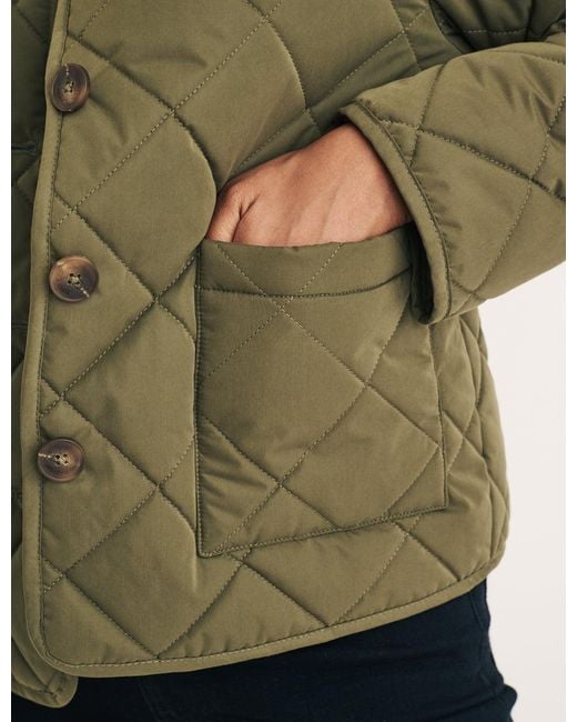 Nobody's Child Green Crew Neck Quilted Puffer Jacket