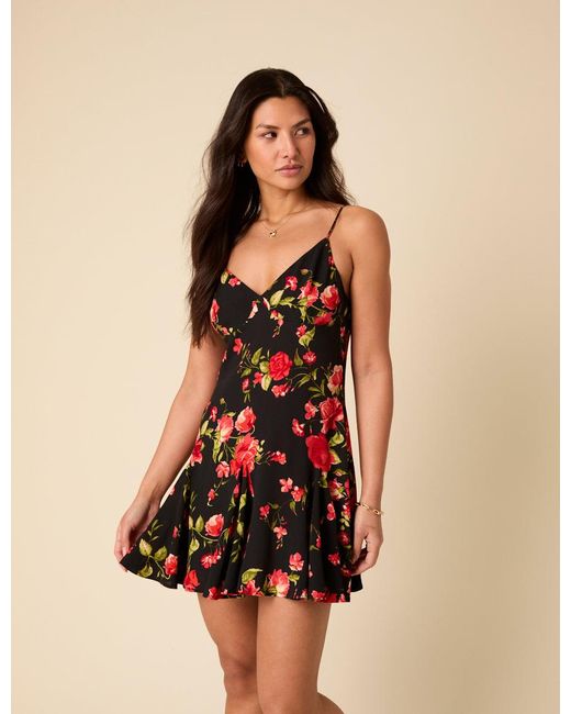 Nobody's Child Brown Floral Cush Mini Dress