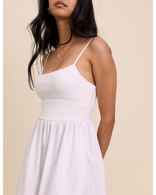 Nobody's Child Natural Strappy Tiered Goldie Midi Dress