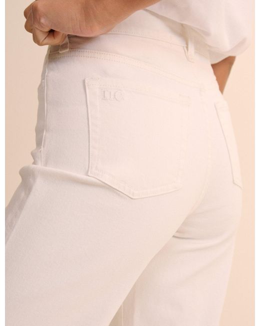 Nobody's Child Natural Ecru High Rise Soho Wide Jeans