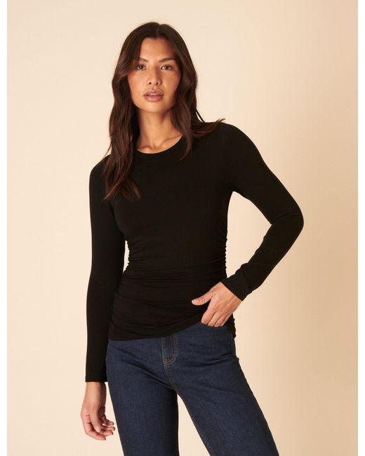 Nobody's Child Black Crew Neck Long Sleeve Top